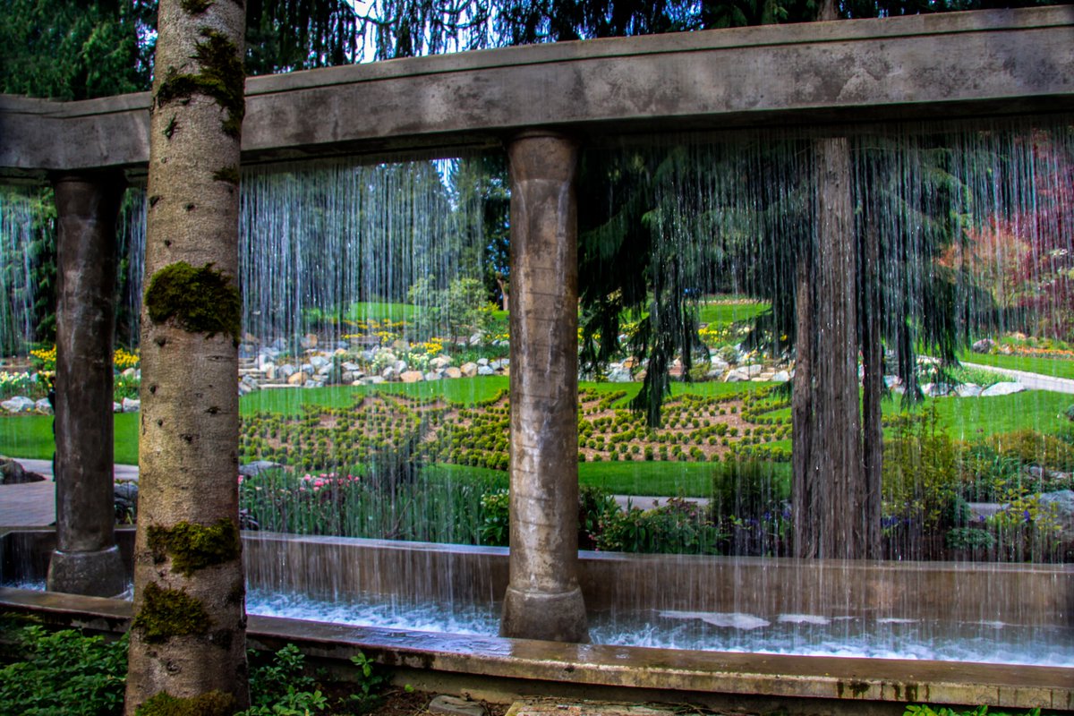 Unique water feature in Minter Gardens when it was open to the public.