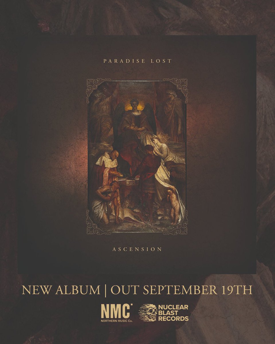OfficialPL's tweet image. Paradise Lost are pleased to announce their return with Ascension, the band&apos;s 17th studio album, arriving September 19th via Nuclear Blast. You can pre-order the album now on a variety of formats, here: paradiselost.bfan.link/ascension.fpo