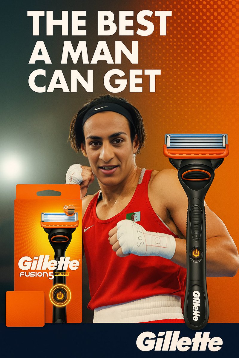 #gillette imane khelif toujours lisse