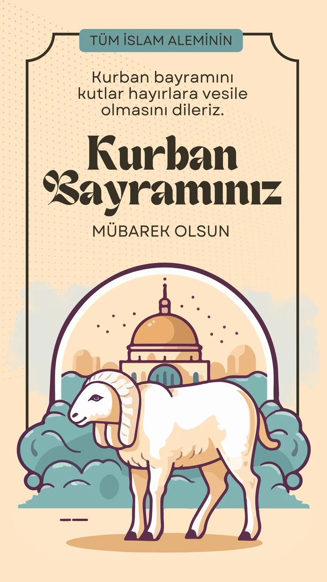 Kurban bayramınız mübarek olsun… #KurbanBayramı