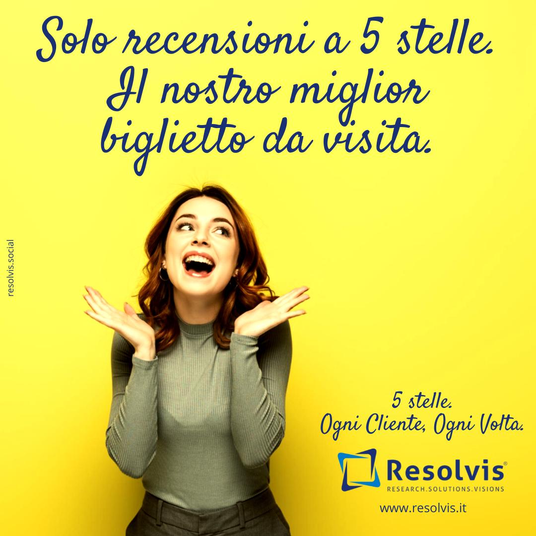 resolvis's tweet image. ⭐⭐⭐⭐⭐
Solo recensioni a 5 stelle. Il nostro miglior biglietto da visita.

Siamo felici di condividere con voi un risultato che ci riempie di soddisfazione: tutte le recensioni ricevute dai nostri clienti sono a 5 stelle! resolvis.it/soddisfazione