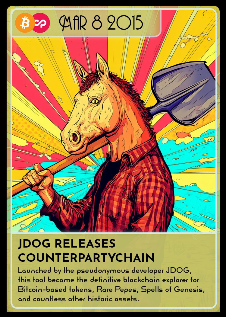 🎇Today we’re nominating for OG-SAN another web3 hero and a Counterparty pioneer: J-Dog <a href="/jdogresorg/">J-Dog</a>! 

🖼️Years before NFTs, he launched a revolutionary Counterparty explorer that made the protocol more accessible and transparent. CounterpartyChain became an enabler for many