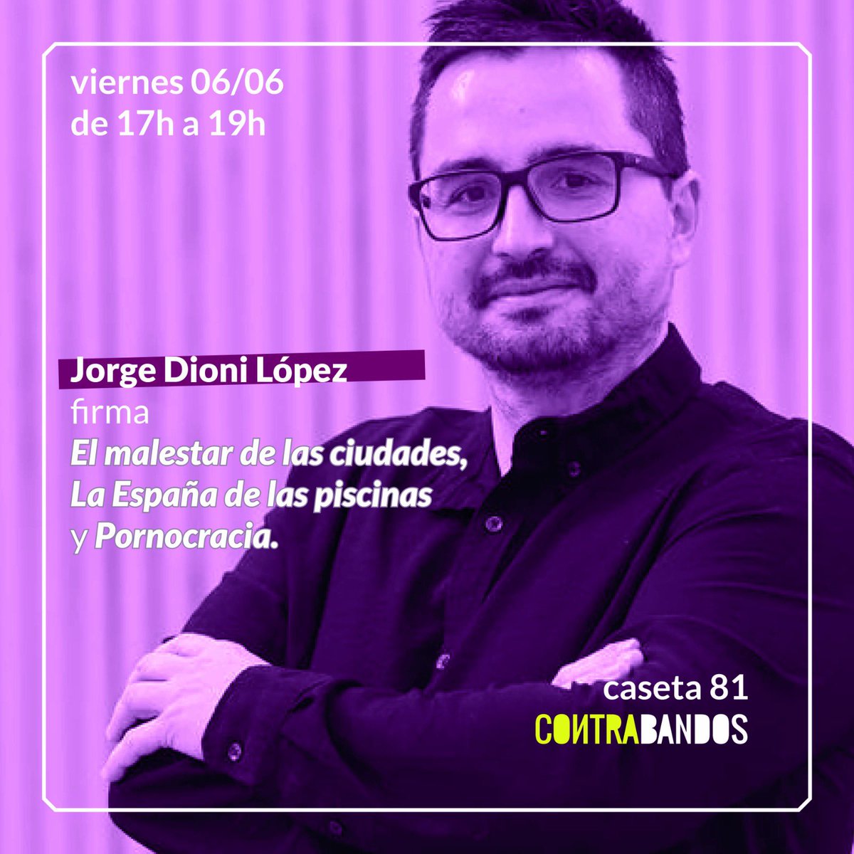 Hoy en nuestra caseta de la <a href="/FLMadrid/">Feria del Libro de Madrid</a> Jorge Dioni López <a href="/jorgedioni/">Jorge Dioni López</a>