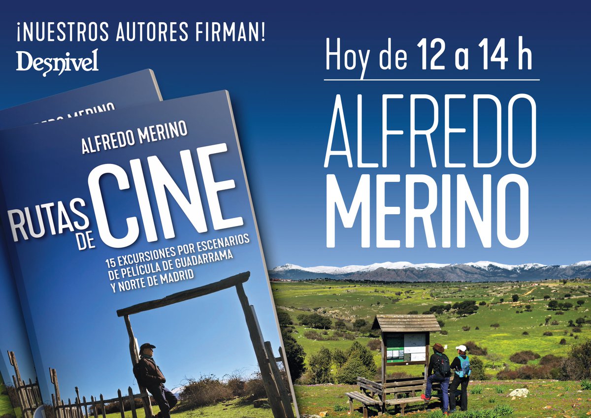 Editorial Desnivel (@editodesnivel) on Twitter photo Los autores de DESNIVEL firman en la @FLMadrid25 casetas nº 178-179. ALFREDO MERINO hoy, 7 de junio, de 12 a 14 h. <a href="/libdesnivel/">Librería Desnivel</a> desnivel.com/cultura/cultur… Los autores de DESNIVEL firman en la @FLMadrid25 casetas nº 178-179. ALFREDO MERINO hoy, 7 de junio, de 12 a 14 h. <a href="/libdesnivel/">Librería Desnivel</a> desnivel.com/cultura/cultur…