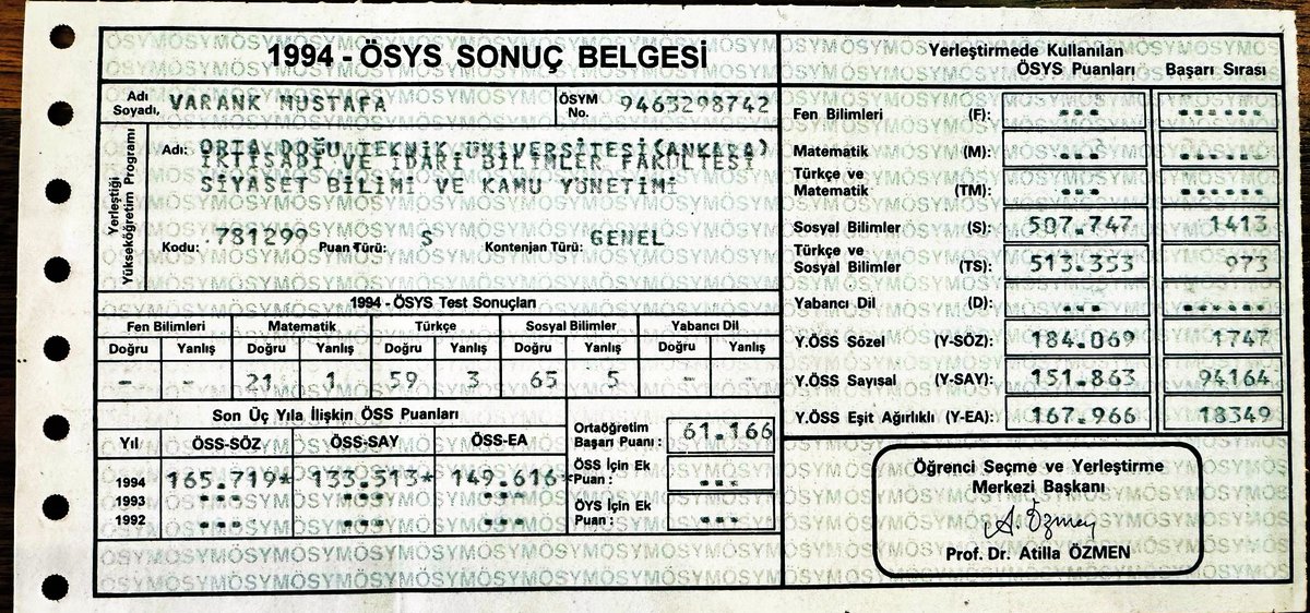 Ben ODTÜ'ye nasıl girdiğimi paylaşayım.

Bakalım "bunlar" deli gibi savundukları yatay geçiş yolsuzu Ekrem İmamoğlu nasıl girememiş paylaşabilecekler mi?