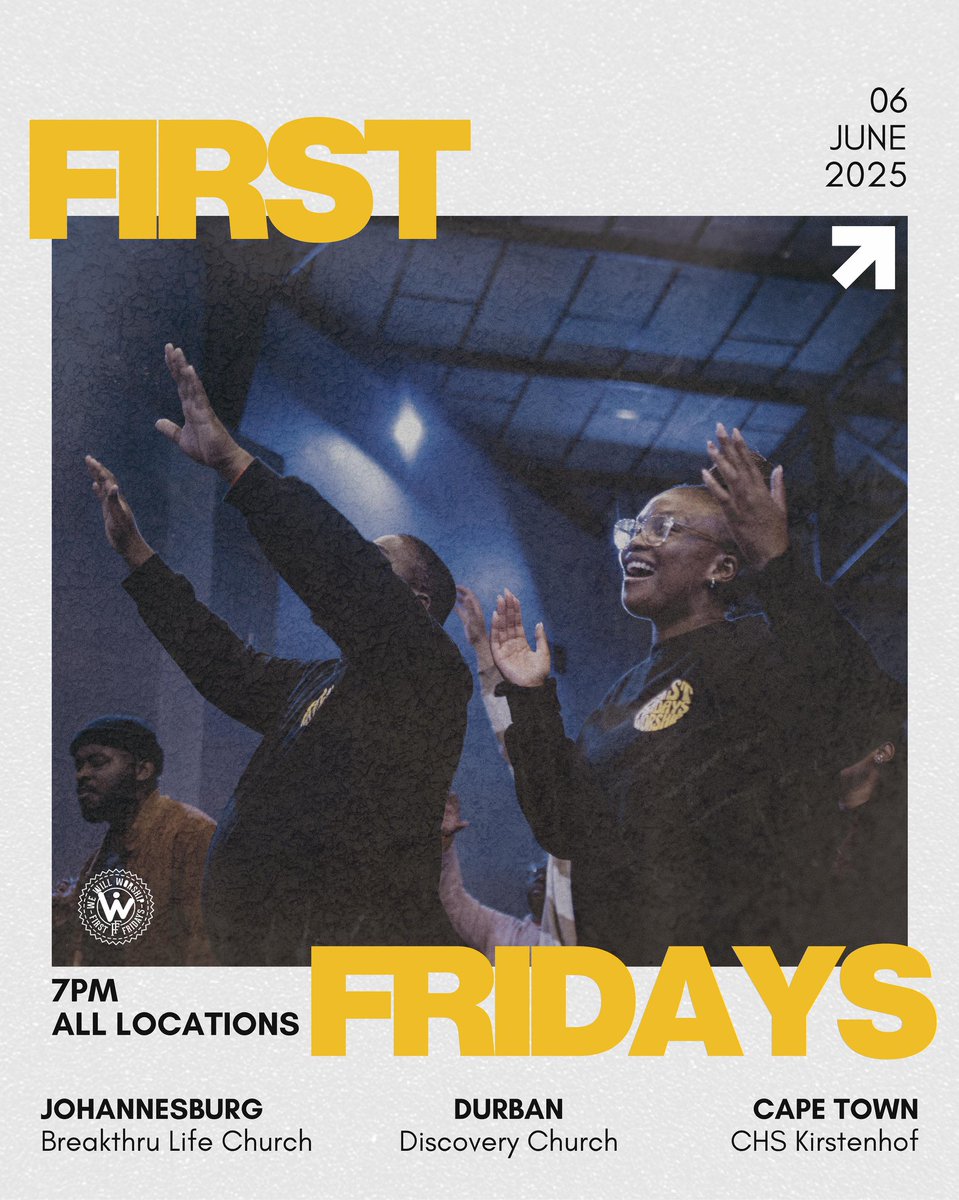 WWWMovement's tweet image. FAM! See you tonight in Joburg, Durban or Cape Town for a time of worship, prayer and fellowship 🙌🙌🙌

Book here 👇

webtickets.co.za/v2/event.aspx?…