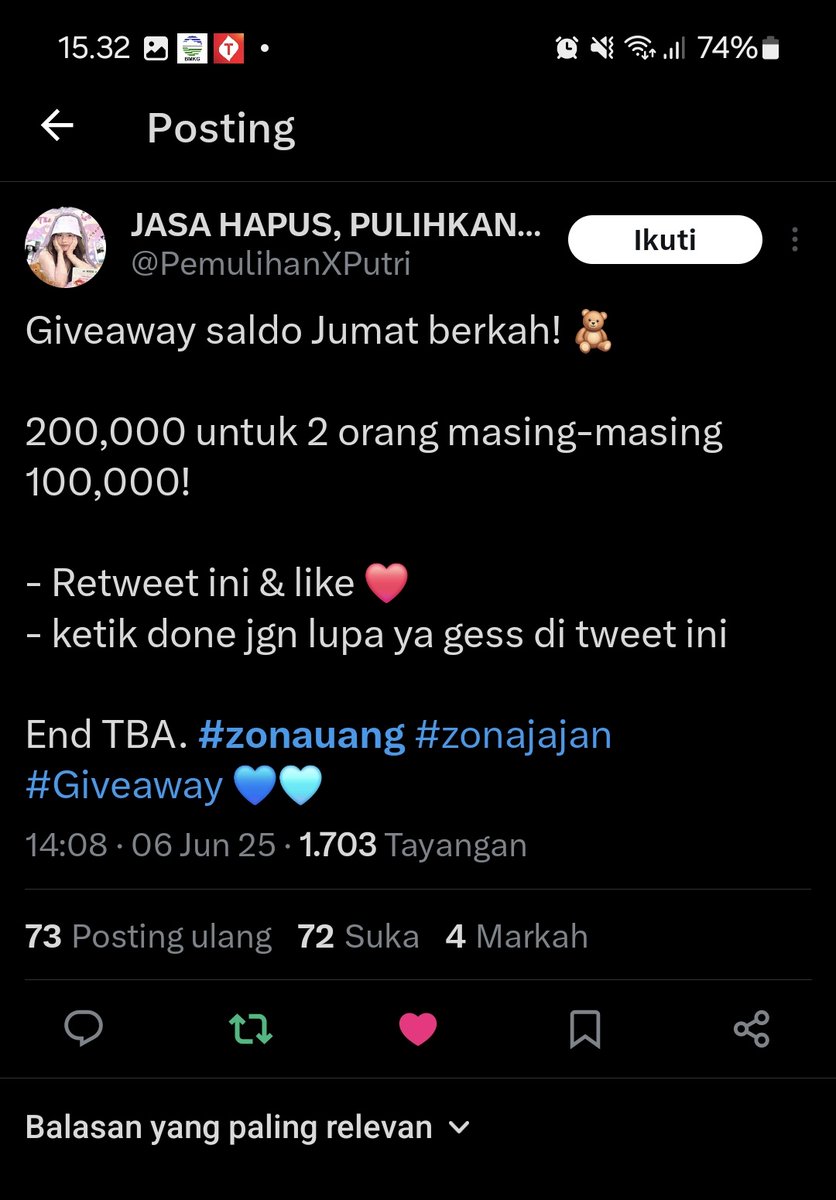 Restiiiiiii (khusus cari materi) tweet media