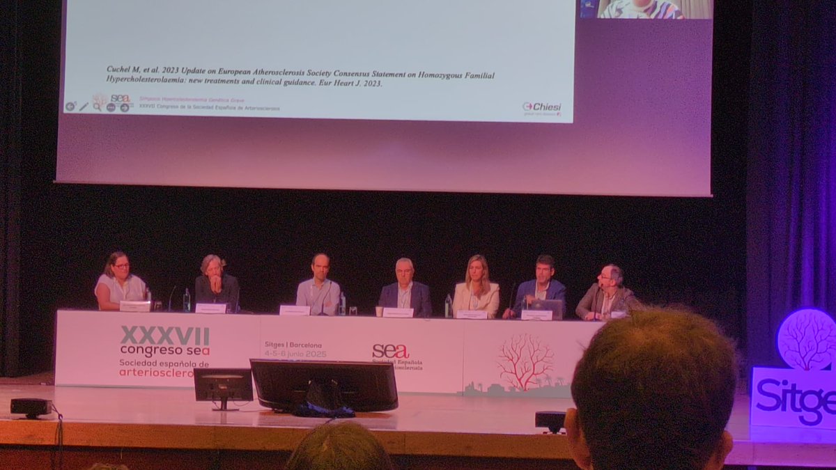 Arterias Sanas (@sea_es) on Twitter photo Simposio: “Hipercolesterolemia genética grave”
Simposium <a href="/Chiesi_es/">Chiesi España & Portugal</a> y <a href="/ultragenyx/">Ultragenyx</a>
Moderadores: Dres <a href="/guso73/">Agustín Blanco</a> y FJ Fuentes
Ponentes 🗣️: Rosa Sánchez, Genoveva Kolovou, Angela Baldasarre, Luis Salamanca, <a href="/PabloPerezMar16/">Pablo Perez Martinez</a>
#37CongresoSEA Simposio: “Hipercolesterolemia genética grave”
Simposium <a href="/Chiesi_es/">Chiesi España & Portugal</a> y <a href="/ultragenyx/">Ultragenyx</a>
Moderadores: Dres <a href="/guso73/">Agustín Blanco</a> y FJ Fuentes
Ponentes 🗣️: Rosa Sánchez, Genoveva Kolovou, Angela Baldasarre, Luis Salamanca, <a href="/PabloPerezMar16/">Pablo Perez Martinez</a>
#37CongresoSEA