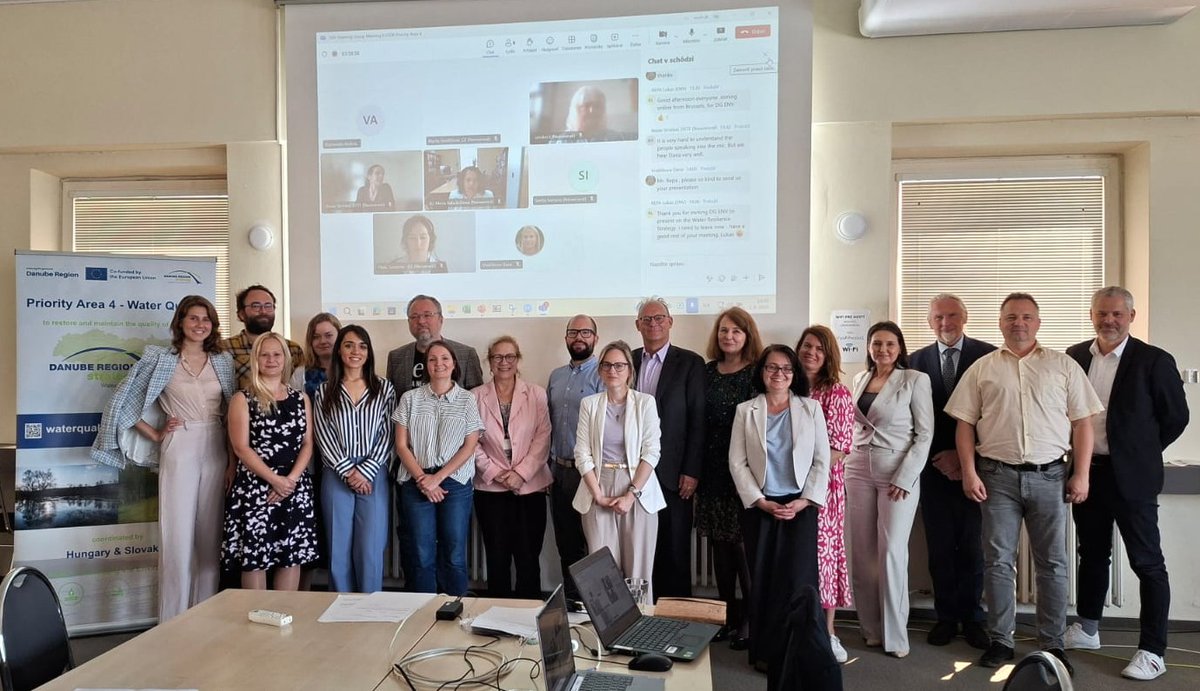 🌊 Cooperation in the #DanubeRegion proves once more that it works! 🗣️Water experts &amp; stakeholders in waters gathered for the 29th Steering Group Meeting of #EUSDR Priority Area 4 - #WaterQuality in Bratislava on 3-4 Jun to exchange on essential topics #prosperitythroughdiversity