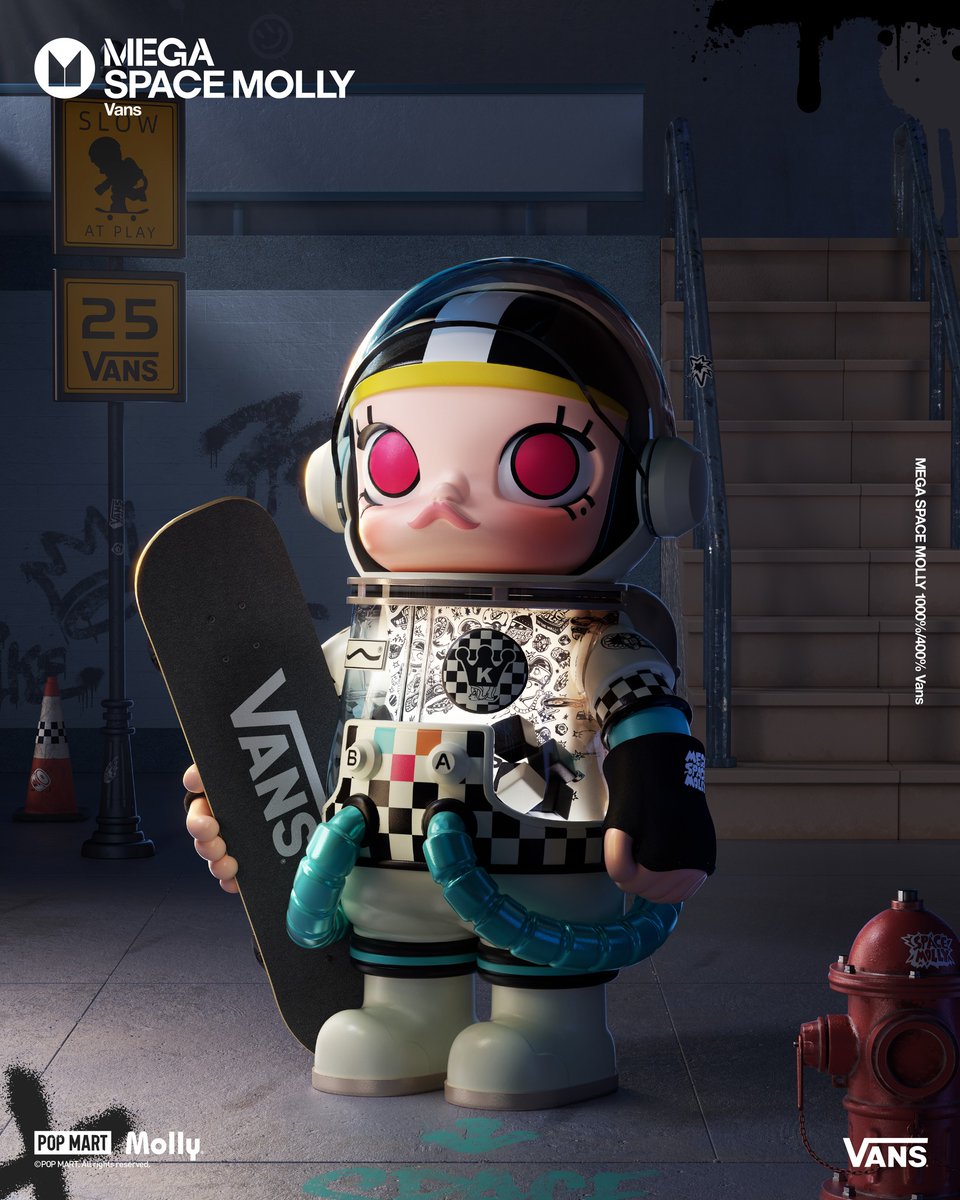 Pop Mart Mega Space Molly Vans 400% - US