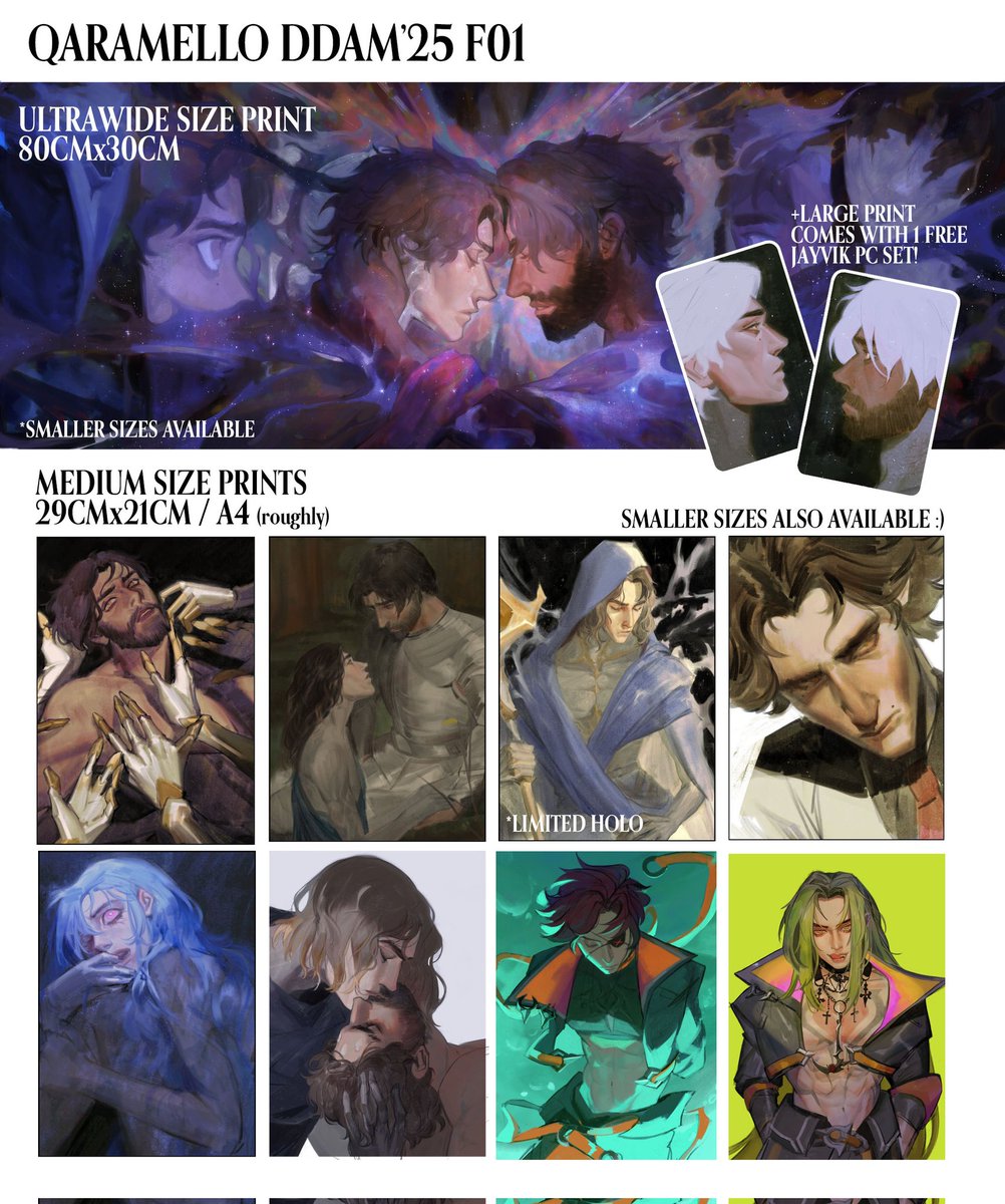 btw i am not taking reservations/preorders bc i wont have time to pack anything before the con, ty for ur understanding 🥺