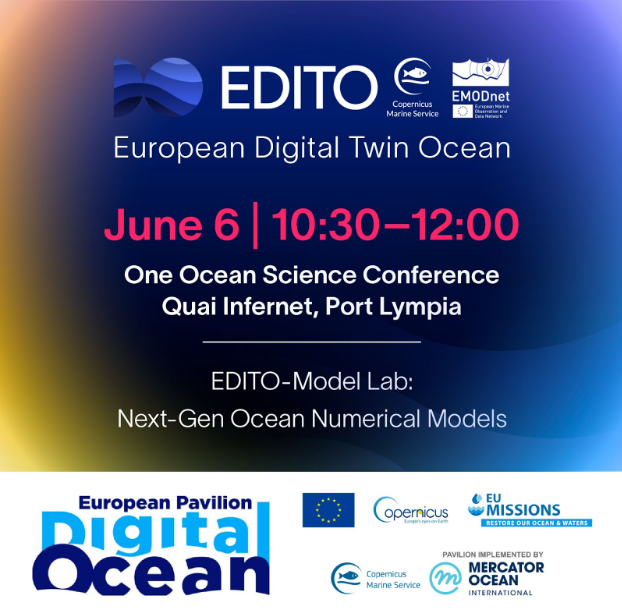 edito_dto's tweet image. π― The #OneOceanScienceCongress wraps up today in Niceβbut thereβs still time to discover the science & tech behind the #EuropeanDigitalTwinOcean!
π Learn how #EDITO's new #OceanModels can power your own simulations: meetingorganizer.copernicus.org/OOS2025/OOS202β¦
#UNOC #UNOC3 #UNOC2025 #MissionOcean