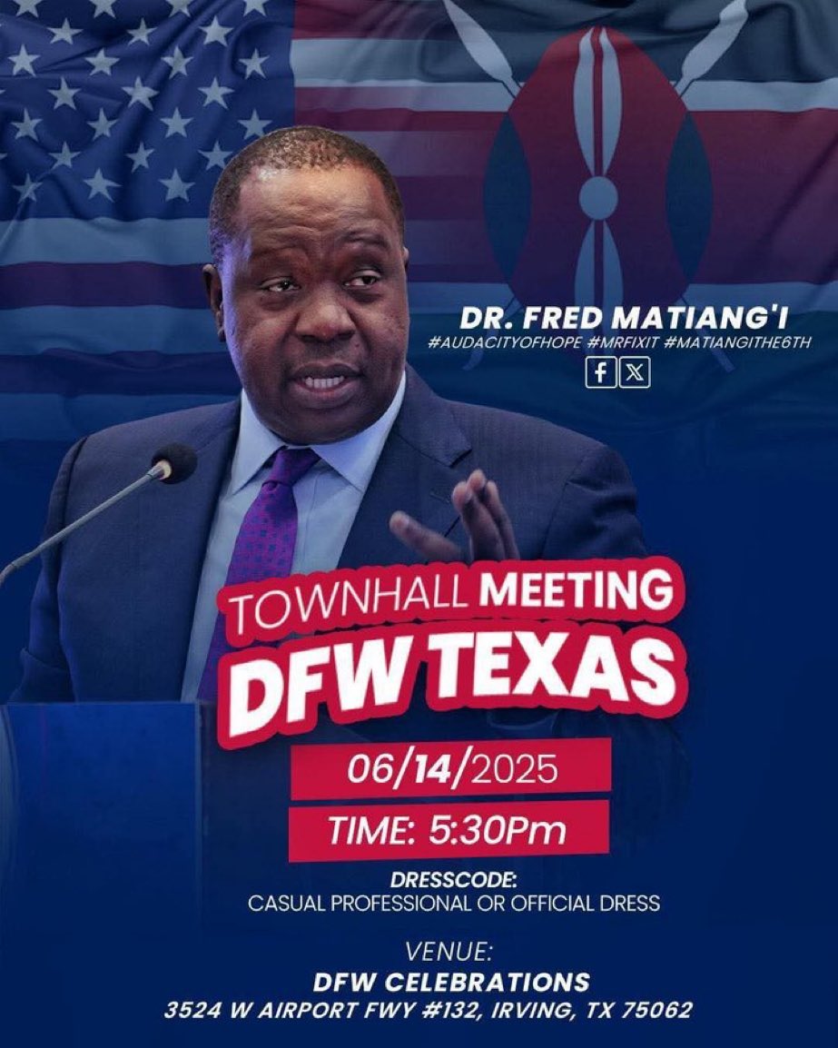 DrFredMatiang's tweet image. DFX TEXAS 🇺🇸

#MatiangiThe6Th 
#AUDACITYOFHOPE