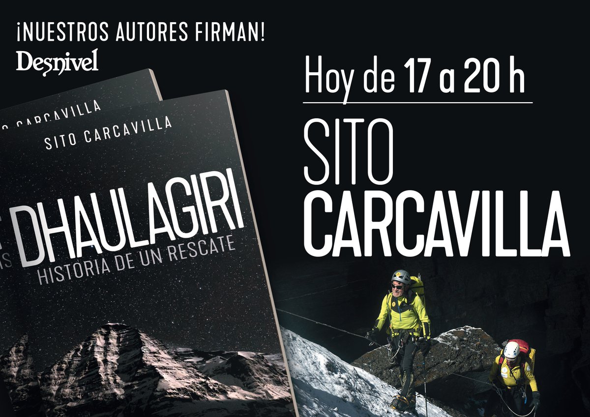 Editorial Desnivel (@editodesnivel) on Twitter photo Los autores de DESNIVEL firman en la @FLMadrid25 casetas nº 178-179. SITO CARCAVILLA hoy, 8 de junio, de 17 a 20 h. <a href="/libdesnivel/">Librería Desnivel</a> Los autores de DESNIVEL firman en la @FLMadrid25 casetas nº 178-179. SITO CARCAVILLA hoy, 8 de junio, de 17 a 20 h. <a href="/libdesnivel/">Librería Desnivel</a>