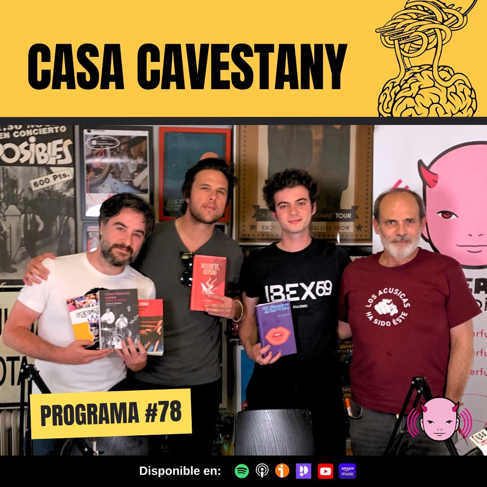 Carlos H. Vázquez (@charly_hv) on Twitter photo Hablando de libros con Carlos Cavestany en <a href="/CasaCavestany/">CasaCavestany</a> (<a href="/subterfugeradio/">Subterfuge Radio</a>) junto a Jaime Rodríguez y Santiago Isla. Comimos torreznos, tortilla de patata y cachopo (y tarta de queso de postre).
youtu.be/xmlqarZorKY?si… Hablando de libros con Carlos Cavestany en <a href="/CasaCavestany/">CasaCavestany</a> (<a href="/subterfugeradio/">Subterfuge Radio</a>) junto a Jaime Rodríguez y Santiago Isla. Comimos torreznos, tortilla de patata y cachopo (y tarta de queso de postre).
youtu.be/xmlqarZorKY?si…
