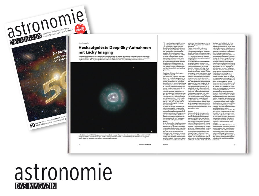 AstronomieMag's tweet photo. Astrofotografie

Hochaufgelöste Deep-Sky-Aufnahmen mit Lucky Imaging

Den ganzen Artikel von Peter Bresseler findet ihr in der aktuellen Jubiläumsausgabe 50 von astronomie - DAS MAGAZIN. 🤩

Bestellung Einzelheft https://t.co/rHzq7KTPP7

ABO https://t.co/irv3nnQgE8 https://t.co/nsMXZuxy5I