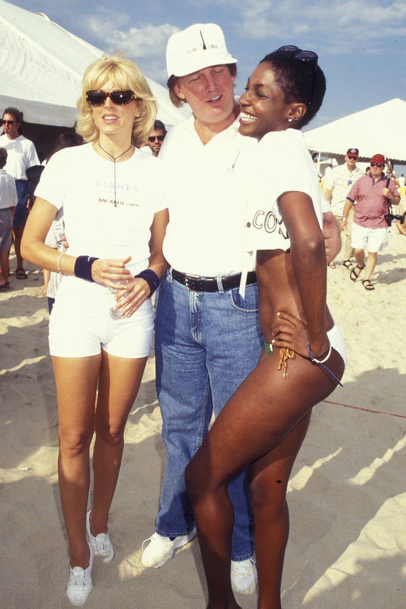 What do you notice about this photo of Donald Trump?