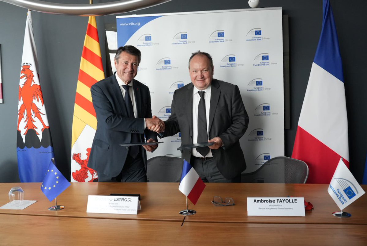 Christian Estrosi (@cestrosi) on Twitter photo Ce matin, à l’<a href="/EDHEC_BSchool/">EDHEC_BSchool</a>, nous avons signé avec la <a href="/EIB/">European Investment Bank</a> l’accord de financement d’Haliotis 2. Une étape essentielle pour concrétiser ce projet ambitieux pour notre territoire.
Face à l’urgence écologique, l’investissement est une nécessité. Et pour cela, les collectivités Ce matin, à l’<a href="/EDHEC_BSchool/">EDHEC_BSchool</a>, nous avons signé avec la <a href="/EIB/">European Investment Bank</a> l’accord de financement d’Haliotis 2. Une étape essentielle pour concrétiser ce projet ambitieux pour notre territoire.
Face à l’urgence écologique, l’investissement est une nécessité. Et pour cela, les collectivités