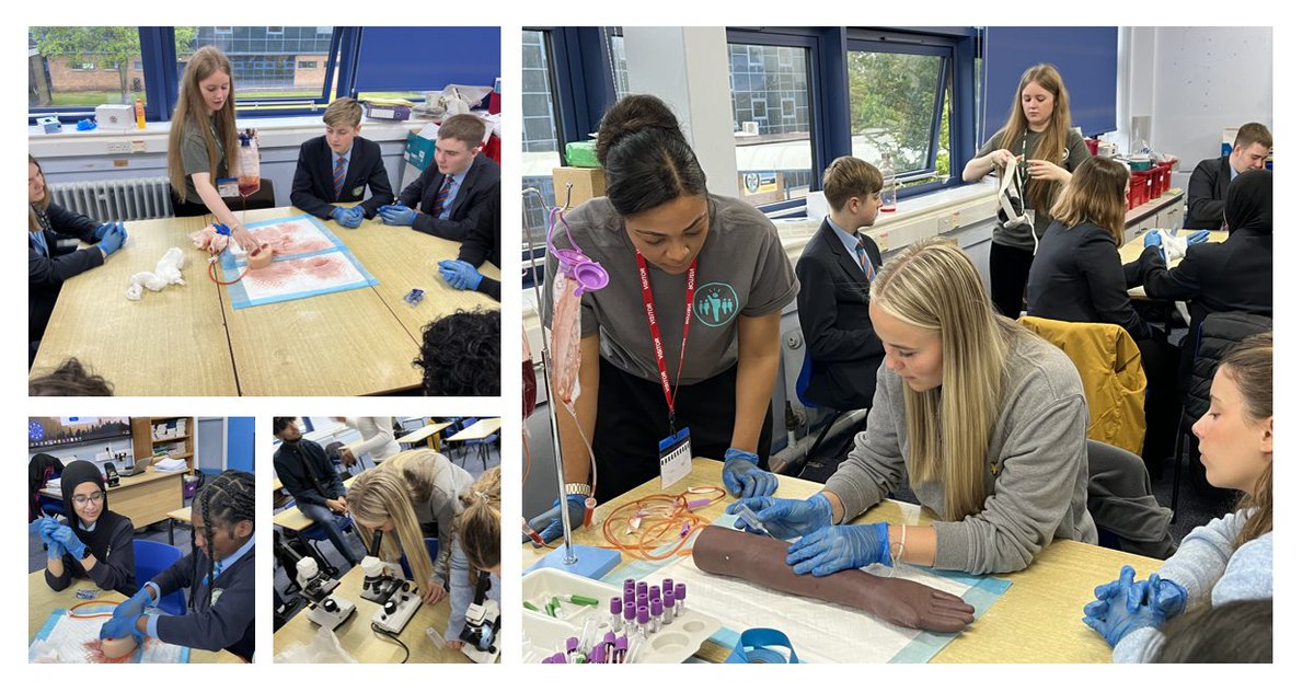 🩺On Thursday 5th June, our Year 10 &amp; 12 students took part in a Sample to Science workshop, led by Make More. From taking blood (from a fake arm!) to exploring the human body in VR, students got hands-on experience and real insight into medical careers.🧪
#Careers #Science