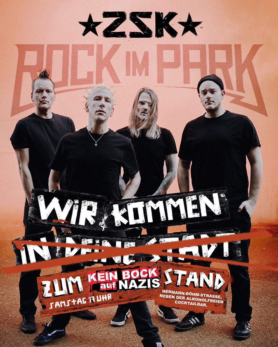 Kein Bock Auf Nazis (@keinbockaufnazi) on Twitter photo Du bist bei <a href="/rockimpark_com/">Rock im Park</a> ? Dann komm Samstag 17:00 Uhr zu uns an den Stand und trink ein Bier mit @zskberlin Du bist bei <a href="/rockimpark_com/">Rock im Park</a> ? Dann komm Samstag 17:00 Uhr zu uns an den Stand und trink ein Bier mit @zskberlin