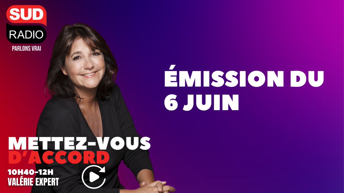 Sud Radio (@sudradio) on Twitter photo ❓Vous avez manqué #MettezVousDaccord ? Retrouvez le replay de l'émission avec <a href="/JulienAubert84/">Julien Aubert</a>, <a href="/theo_saadi/">Théo Am’Saadi</a>, <a href="/StephanArnaud/">Arnaud Stephan</a> et <a href="/GilbertAzoulay/">Gilbert Azoulay</a> qui font le tour de l'actualité au micro de Valérie Expert
sudradio.fr/programme/mett… ❓Vous avez manqué #MettezVousDaccord ? Retrouvez le replay de l'émission avec <a href="/JulienAubert84/">Julien Aubert</a>, <a href="/theo_saadi/">Théo Am’Saadi</a>, <a href="/StephanArnaud/">Arnaud Stephan</a> et <a href="/GilbertAzoulay/">Gilbert Azoulay</a> qui font le tour de l'actualité au micro de Valérie Expert
sudradio.fr/programme/mett…