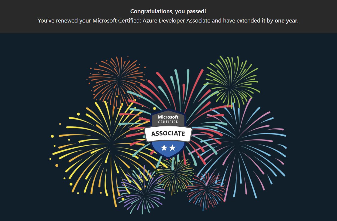 FollowEstelle's tweet image. 🚀 Just renewed my Microsoft Certified: Azure Developer Associate certification!
Staying sharp and cloud-ready. 💪
#Azure #MicrosoftCertified #CloudDeveloper #DevLife #CertRenewal