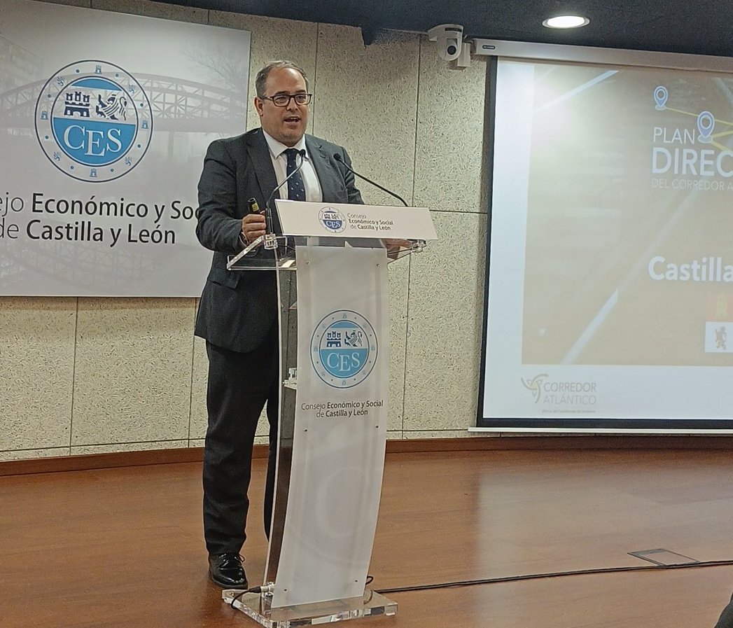 José Antonio Sebastian, comisionado del Gobierno de España para el Corredor Atlántico , interviene hoy en las conferencias #audaces del <a href="/cescyl/">CES Castilla y León</a> para desarrollar la trayectoria del Plan director del Corredor Atlántico.