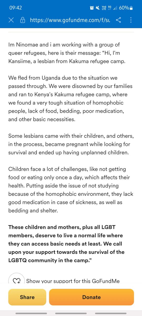 Godblesslanolin's tweet photo. MUTUAL AID FOR LGBT REFUGEES

LGBT refugees from Uganda are facing horrible conditions especially as many had been obligated to come with children. Any donation can count to help them with supplies to ensure their own survival.
#MutualAidBoost #lgbt
https://t.co/k6IRe4pWef https://t.co/2drVBiLuBX