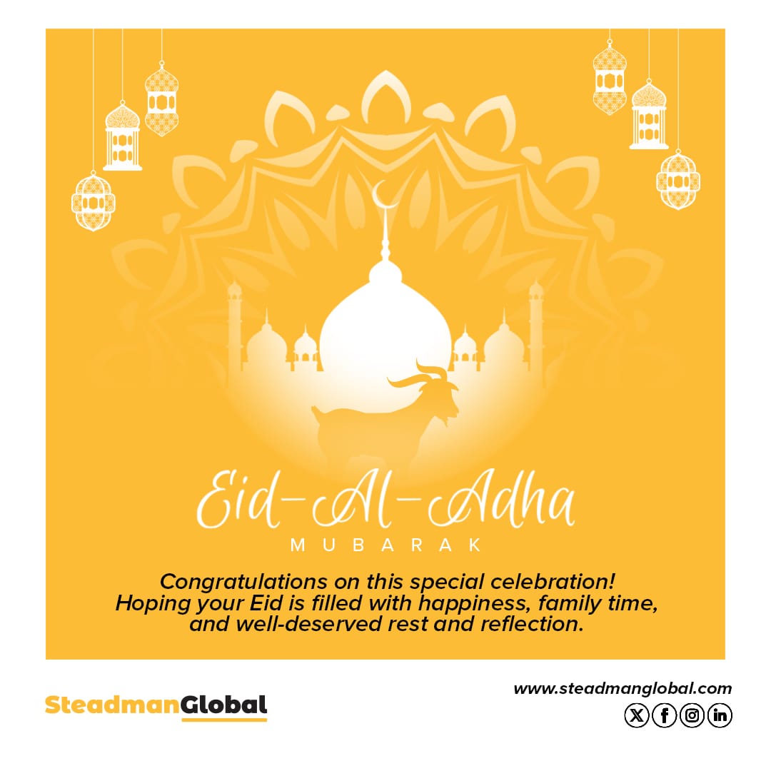 Eid Al Adha Mubarak from the team at Steadman!