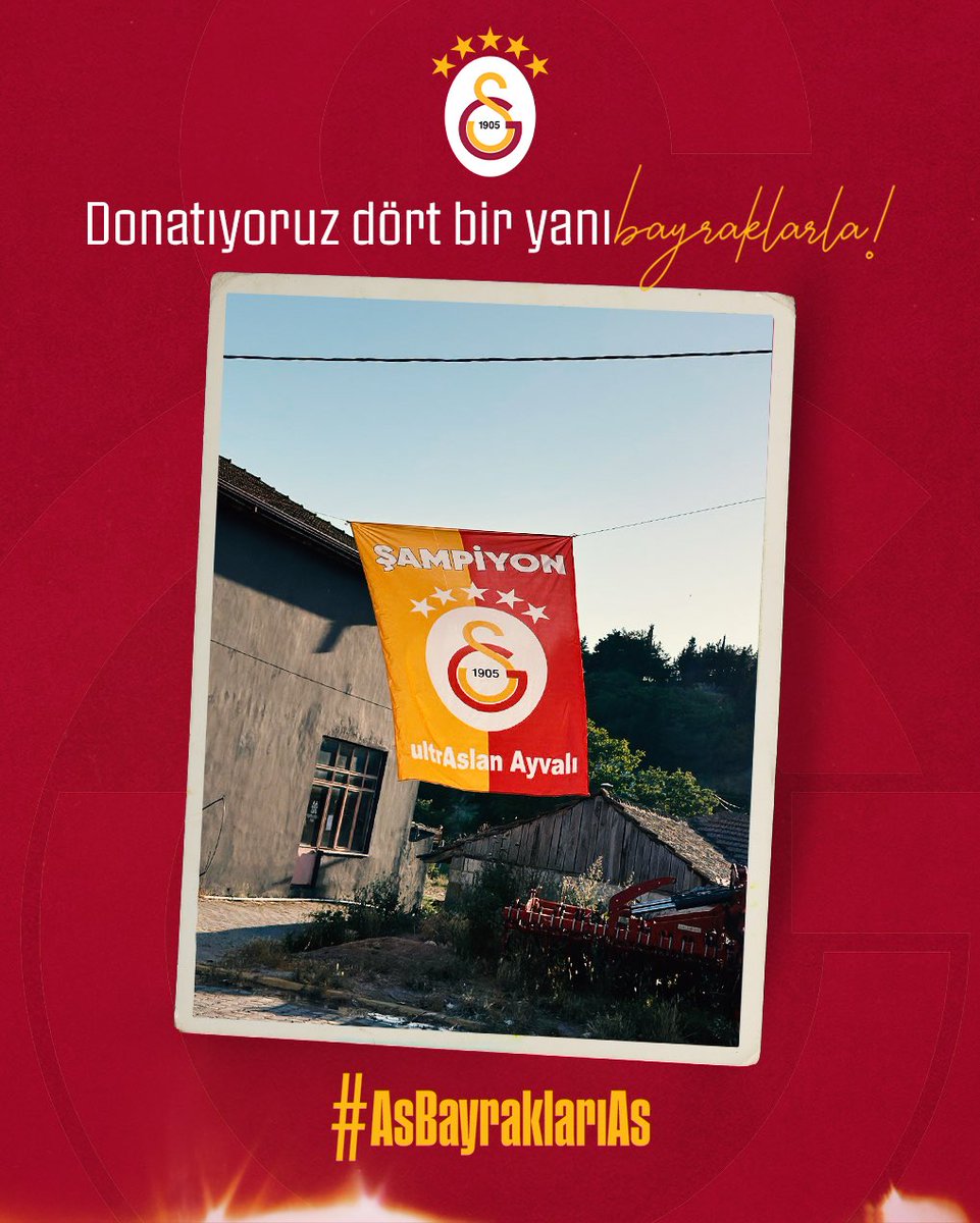 GalatasaraySK's tweet photo. 😍 Türkiye’nin ve dünyanın dört bir yanını 5 yıldızlı bayraklarla donatıyoruz!  💛❤️

📍 Kadıköy / İstanbul
📍 Gelibolu / Çanakkale
📍 Dordrecht / Hollanda
📍 Lüleburgaz / Kırklareli

Sen de bayrağını gururla as, fotoğrafını çek ve #AsBayraklarıAs etiketiyle konumunu yazarak paylaş; yayınlayalım!