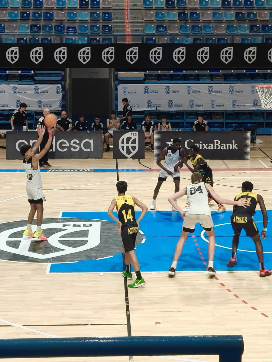 Lasoacademy's tweet photo. 🚨 ¡ESTAMOS EN SEMIFINALES! 🚨
Nuestro Infantil A sigue imparable en el Campeonato de España: ¡5 partidos, 5 victorias! 🏀🔥
📅 HOY Hoy 19:00h contra Real Madrid en 📍Pabellón Carolina Marín
Orgullosos de este equipo💪
¡A por la final! 🇪🇸 https://t.co/hi2abbqLgb
