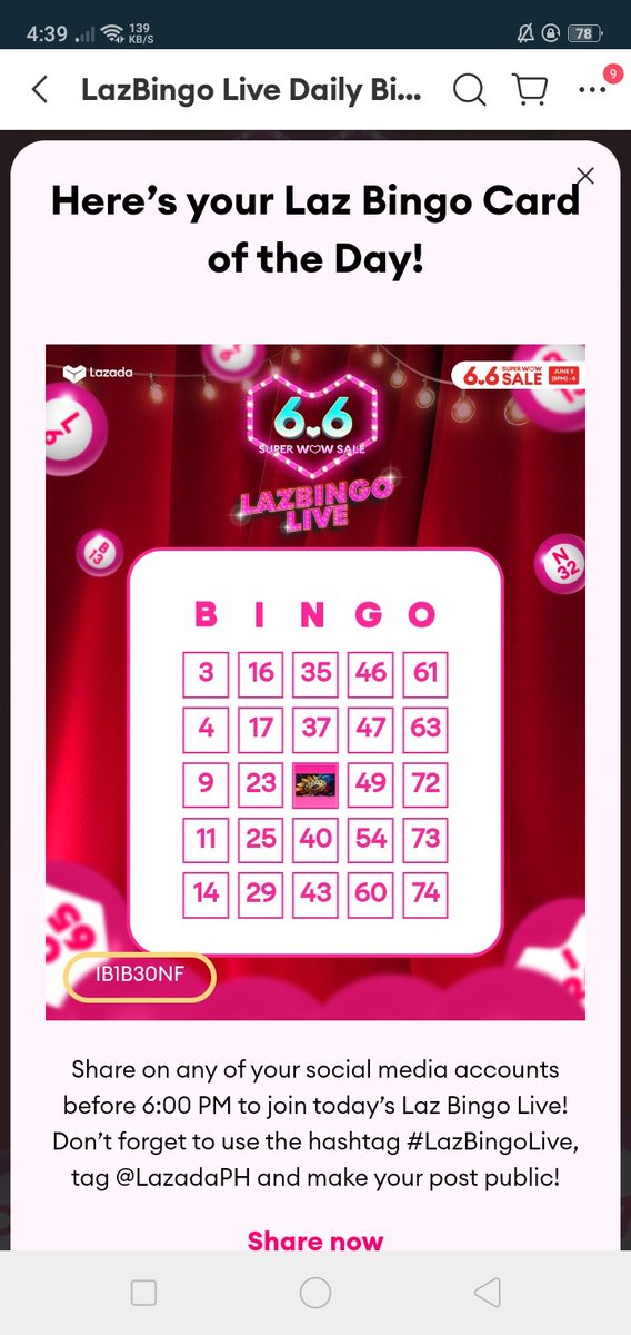 annaarzaga_'s tweet photo. @LazadaPH #LazBingoLive 
#Lazada66SuperWowSale    
@LazadaPH ()0 https://t.co/rO8wND4num