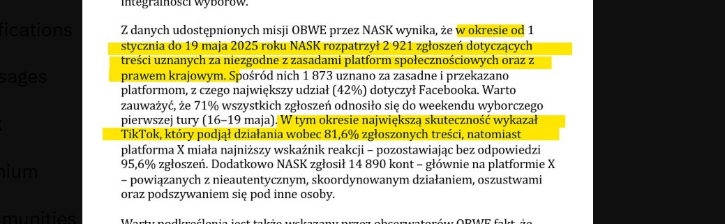 anna wittenberg (@annawitten) on Twitter photo Pan mecenas się rozkręca. Tymczasem stanowisko <a href="/CYFRA_GOV_PL/">Ministerstwo Cyfryzacji</a> dla PAP trochę inaczej przedstawia zaangazowanie tiktoka w tej kampanii. Platforma była najbardziej responsywna w zakresie zgłoszonych nieprawidłowości. Pan mecenas się rozkręca. Tymczasem stanowisko <a href="/CYFRA_GOV_PL/">Ministerstwo Cyfryzacji</a> dla PAP trochę inaczej przedstawia zaangazowanie tiktoka w tej kampanii. Platforma była najbardziej responsywna w zakresie zgłoszonych nieprawidłowości.