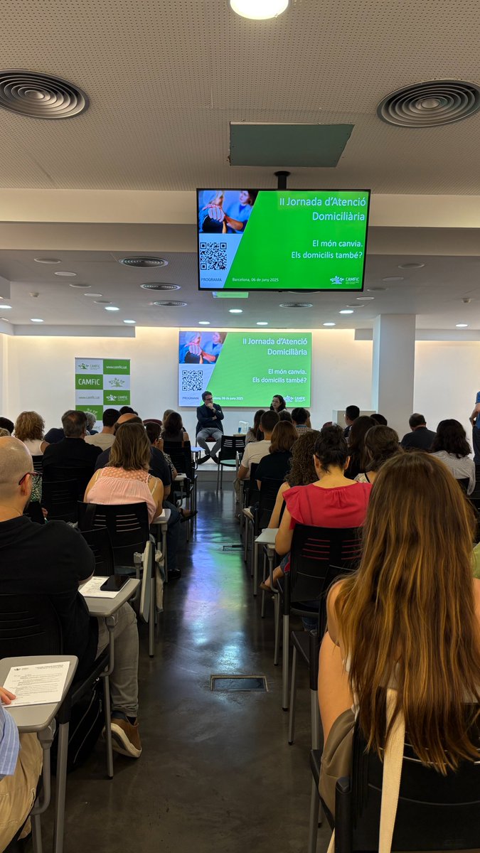 🌳CAMFiC (@camfic) on Twitter photo Claus de la inauguració de la II Jornada #ATDOM a #CAMFiC:
🗣️ <a href="/A_SisoAlmirall/">Antoni Sisó Almirall</a> ha recordat que "Calen lideratges clínics forts per abordar la cronicitat i l'atenció a domicili."
👏 <a href="/elimonramirez/">Esther Limón</a> Posa en valor els 26 anys del GdT ATDOM, "una tasca més necessària que mai." Claus de la inauguració de la II Jornada #ATDOM a #CAMFiC:
🗣️ <a href="/A_SisoAlmirall/">Antoni Sisó Almirall</a> ha recordat que "Calen lideratges clínics forts per abordar la cronicitat i l'atenció a domicili."
👏 <a href="/elimonramirez/">Esther Limón</a> Posa en valor els 26 anys del GdT ATDOM, "una tasca més necessària que mai."