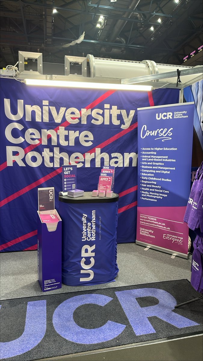 It’s Higher Education Day! 🎓

We’re all set up at Stand 51 for UCAS Discovery Sheffield 2025 – ready to meet future learners!

#HigherEducationDay #UCASDiscovery #Sheffield2025 #Careers #Degrees #Apprenticeships