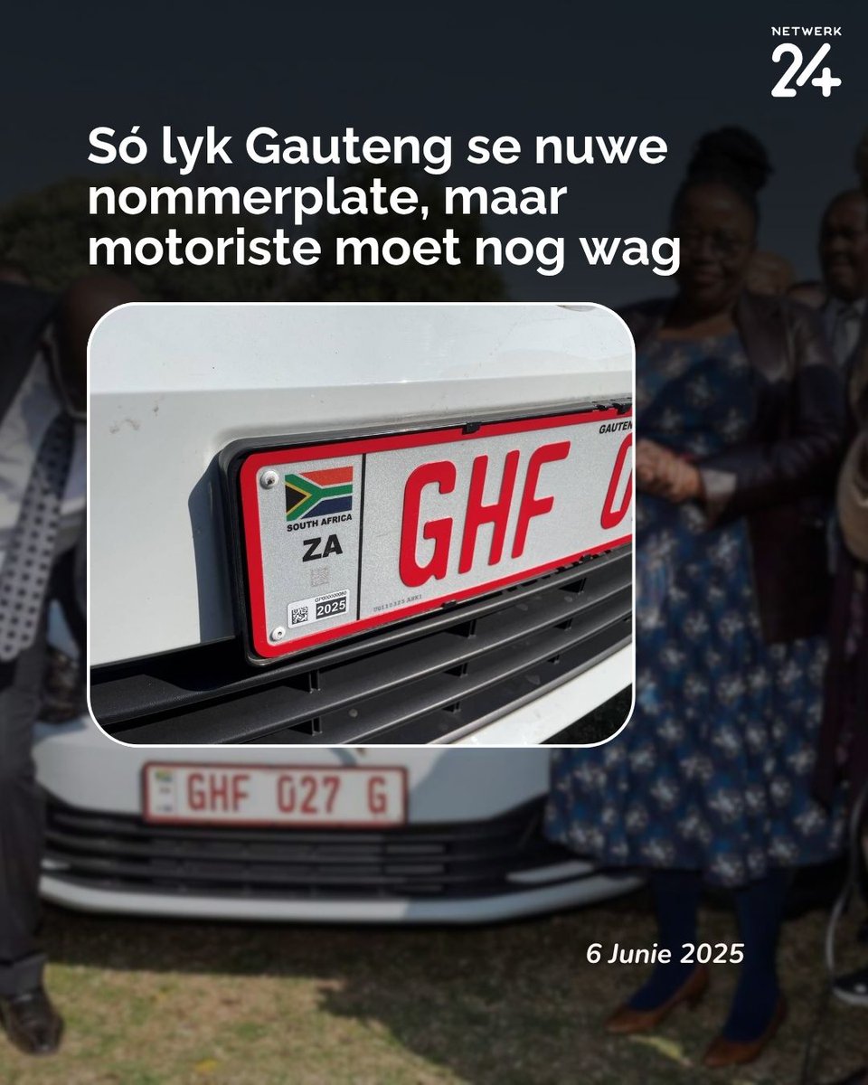 Voertuigeienaars in Gauteng gaan minstens nog ’n jaar moet wag voordat hulle die nuwe provinsiale nommerplate sal kan aanskaf. ||#Gauteng #numberplates #nommerplate 
brnw.ch/21wTcRx