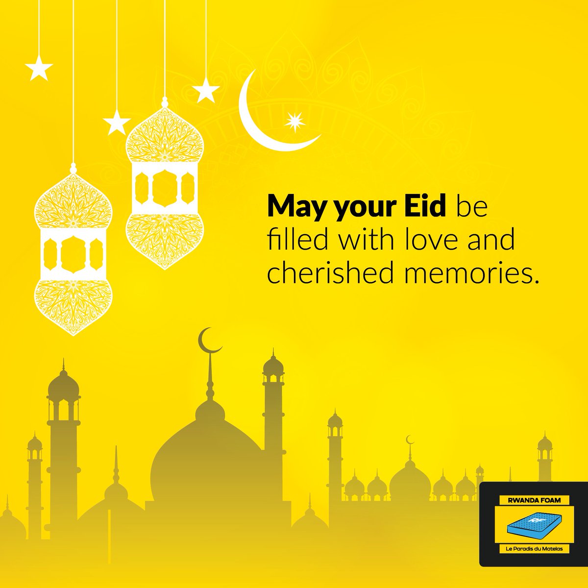 Eid Mubarak!
May this blessed day bring you and your loved ones peace, joy, and countless blessings. Wishing you a heart full of gratitude and a home filled with happiness.
#EidMubarak #Eid2025 #Rwandafoam #JoyAndPeace