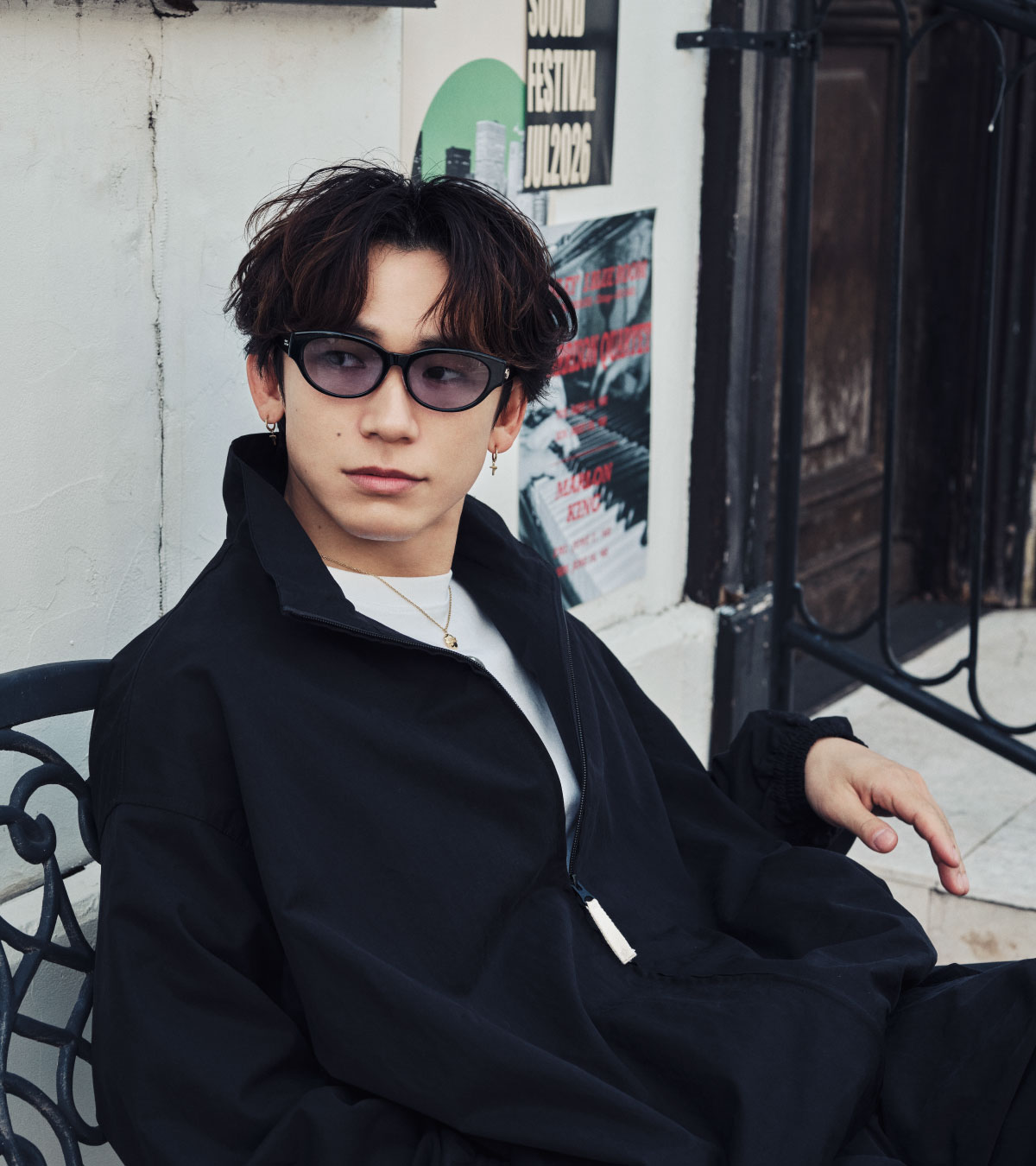 Zoff x STUDIO SEVEN サングラス EXILE NAOTO 黒 Zoff x STUDIO SEVEN サングラス EXILE NAOTO BLK ブラック