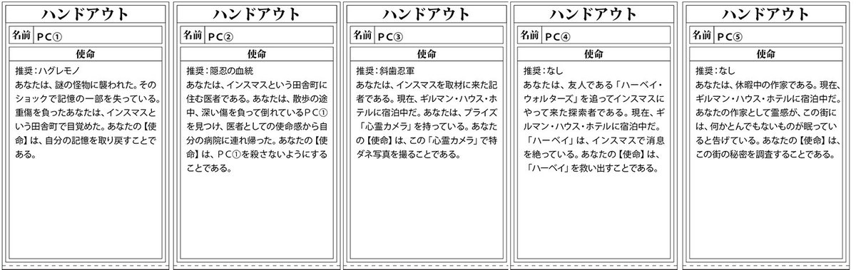 本日6月6日は恐怖の日。ということで、シナリオ「インスマス」を紹介します。
舞台となるのは、寂れた港町。記憶を失った人物、雷雨の中にたたずむホテル、教会の怪しげな司祭など、不気味な雰囲気がたっぷりの退魔編シナリオです。
港街に秘められた謎を、ぜひ解き明かしてください。
#忍務紹介