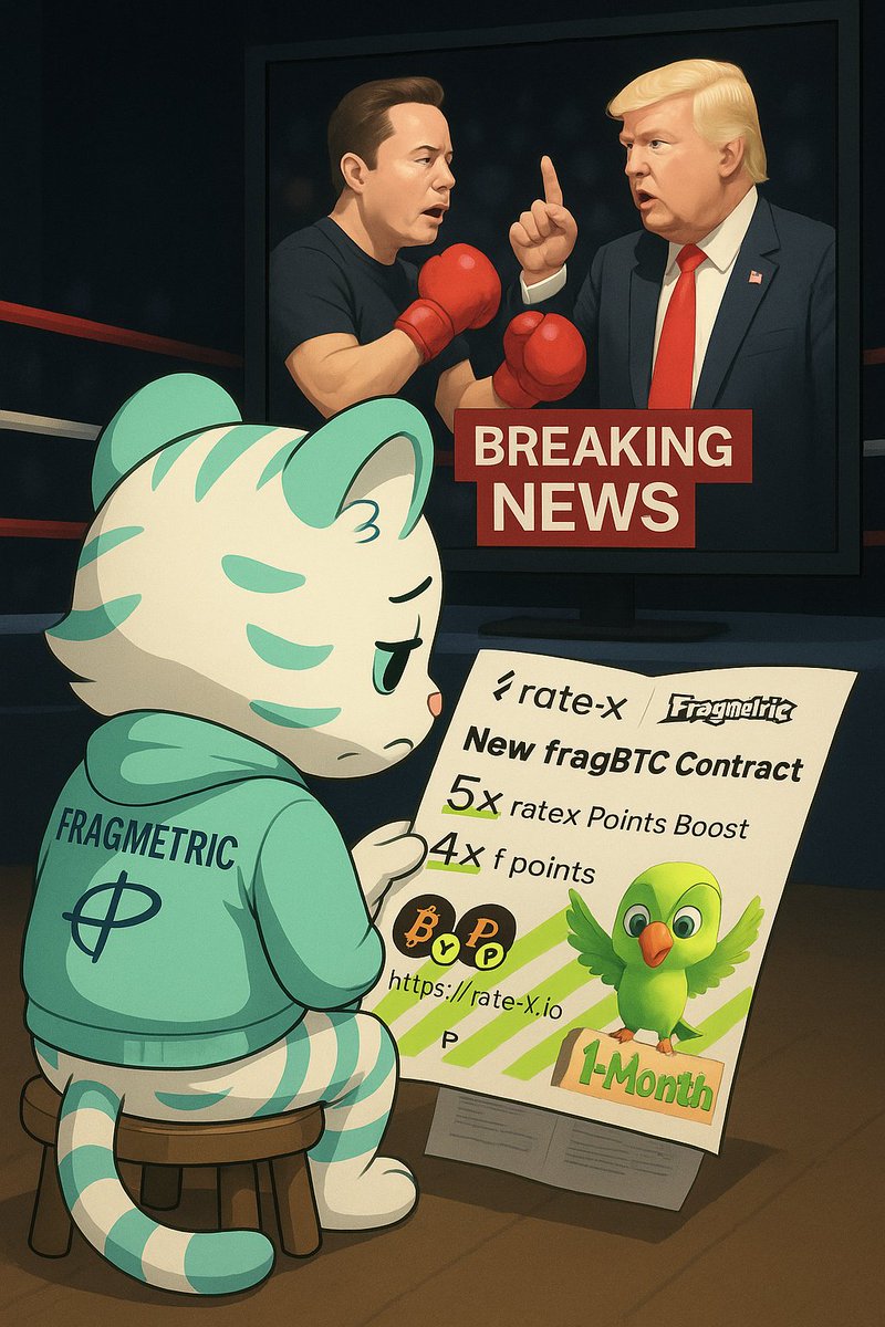 <a href="/fragmetric/">Fragmetric</a> <a href="/RateX_Dex/">RateX</a> <a href="/ExponentFinance/">Exponent</a> <a href="/KaminoFinance/">Kamino</a> <a href="/solana/">Solana</a> <a href="/sangdotsol/">sang.sol | Fragmetric</a> <a href="/LoopscaleLabs/">Loopscale</a> <a href="/banx_gg/">Banx.gg 💵 Loans & Yield</a> <a href="/binance/">Binance</a> 

Bom dia meus amigos, com tudo que aconteceu ontem no mercado Cripto, e quem pensa que o Gato do <a href="/sangdotsol/">sang.sol | Fragmetric</a> está triste
após Musk criticar duramente um projeto de lei👇🏻