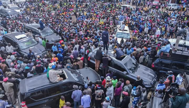 KALONZO MUSYOKA and RIGATHI GACHAGUA in Malili Makueni....Asanteni sana watu wa Malili for affirming your support 
#WanTam is inevitable