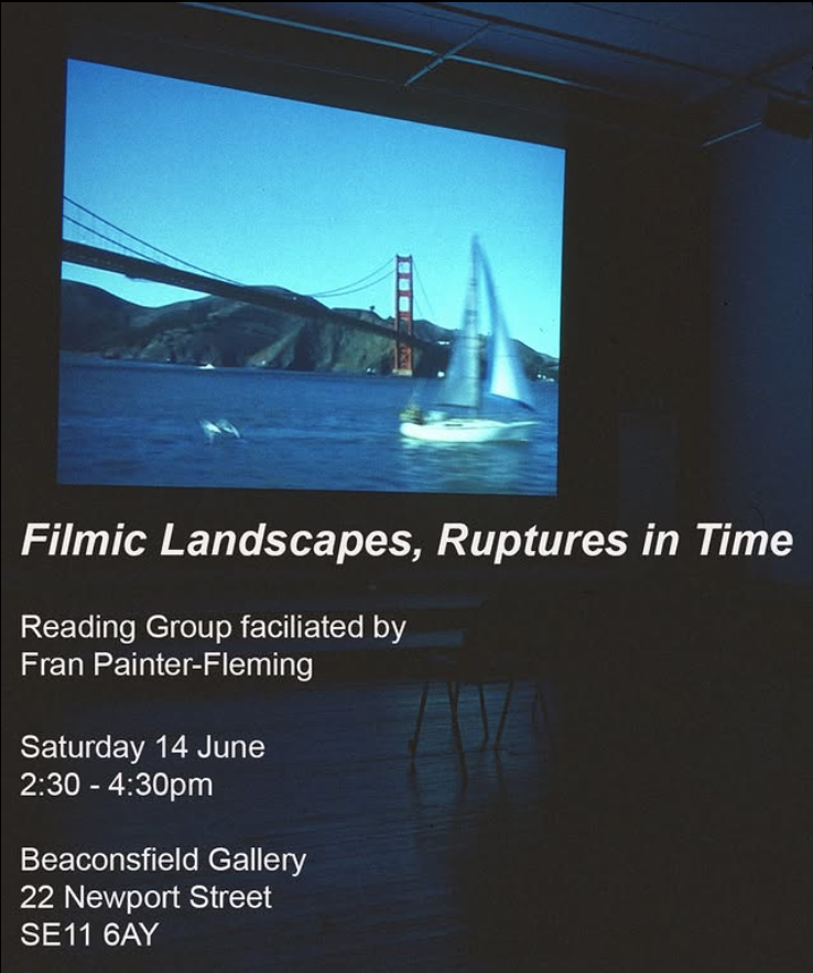 Fran Painter-Fleming leads a series of reading groups this summer as part of Manifesto for Sustainable Experimentation (21 May - 9 August).

Each session is anchored by a particular exhibition or performance from Beaconsfield’s archive.