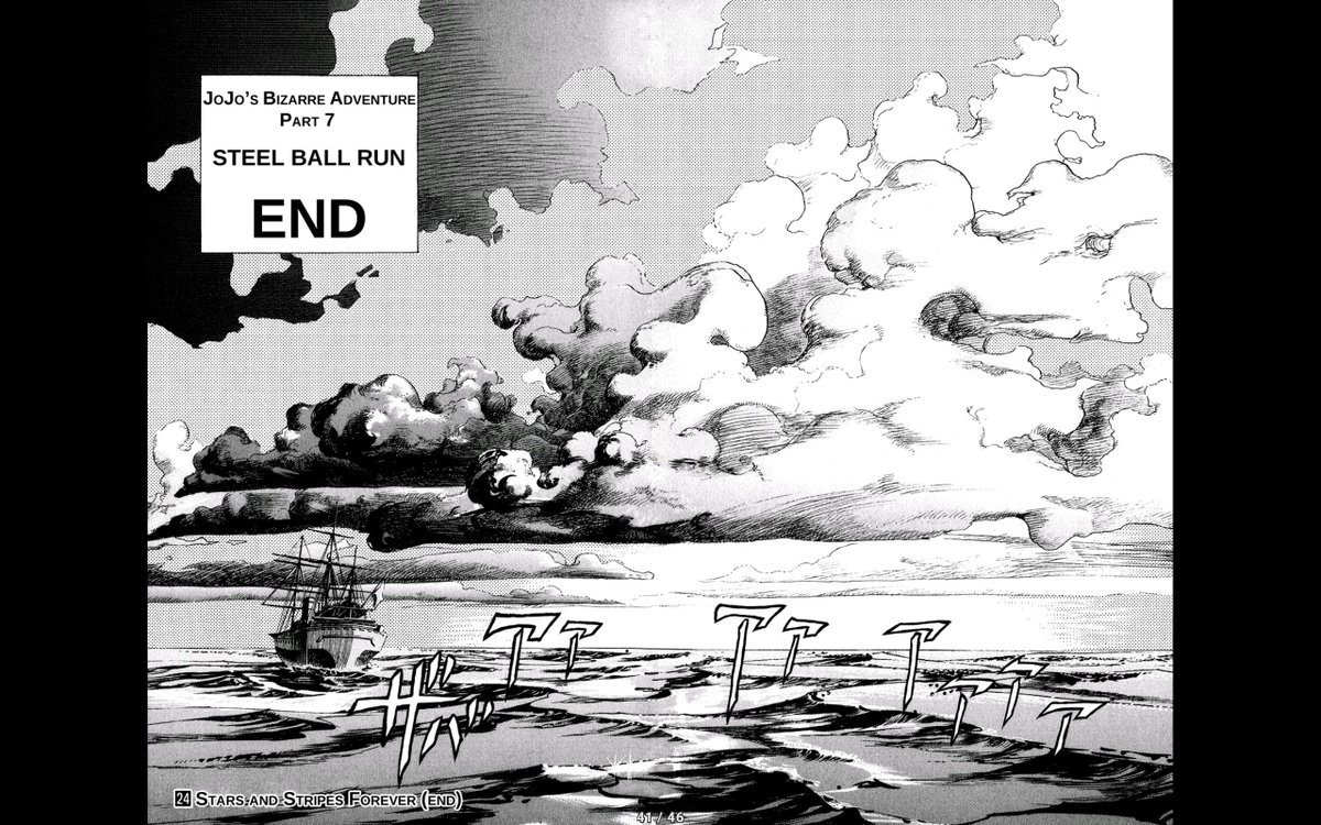 darkrai4104's tweet photo. Jojo's Bizarre Adventure - Part 7 - Steel Ball Run✅

Ich musste mich nur nochmal anmelden um zu erzählen, dass ich endlich Jojo SBR beendet habe. 

Es ist wirklich bisher der beste Jojo Part jemals und ich liebe einfach alles daran♥️ (1/?) https://t.co/gyhEtFvKsq