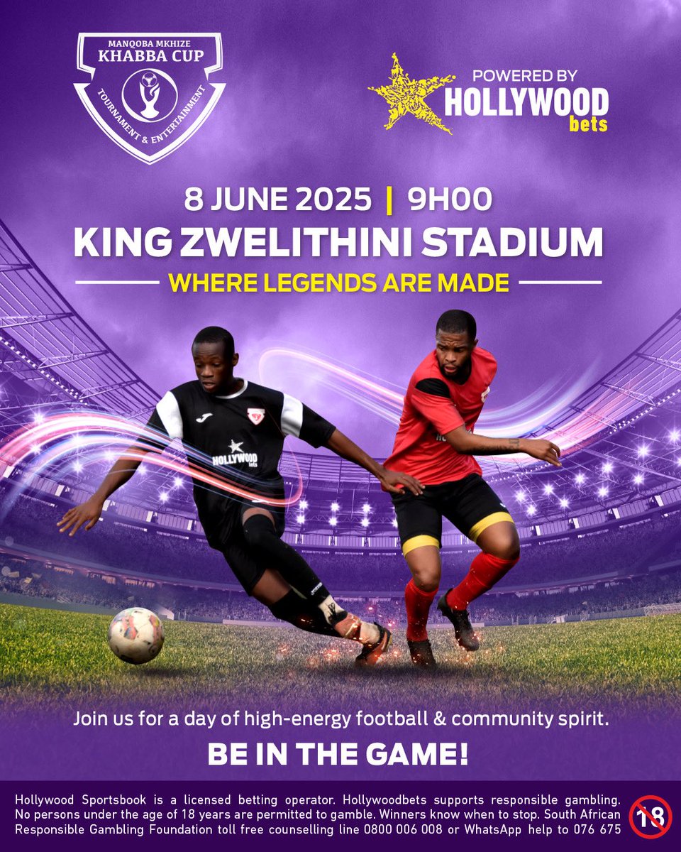 Reggie Ndlovu (@mapensela11) on Twitter photo SEKUNJALO!!
<a href="/Hollywoodbets/">Hollywoodbets</a> the original storytellers of the game are doing it big again, asihlangane e Mlazi on Sunday.
#HollywoodbetsxReggie
#HollywoodbetsOriginals
#Azisheke SEKUNJALO!!
<a href="/Hollywoodbets/">Hollywoodbets</a> the original storytellers of the game are doing it big again, asihlangane e Mlazi on Sunday.
#HollywoodbetsxReggie
#HollywoodbetsOriginals
#Azisheke