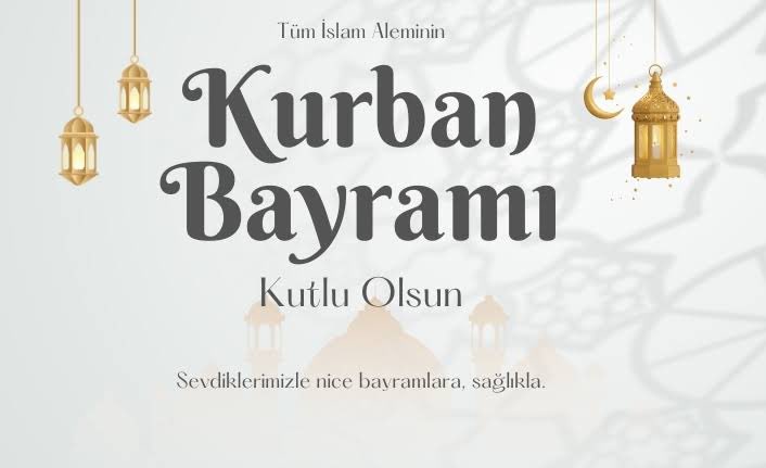Kurban Bayramı'nın sevdiklerimize, ülkemize ve tüm dünyaya sağlık, bereket, barış ve esenlikler getirmesini dilerim