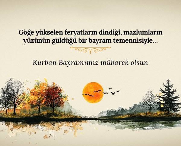 Göğe yükselen feryatların dindiği, 
mazlumların yüzünün güldüğü bir bayram temennisiyle 
Kurban Bayramınız mübarek olsun 
#kurban #bayramı #mübarek #olsun #hayırlı #bayramlar #2025