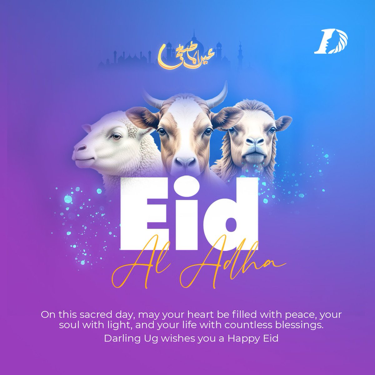 Darling Uganda Wishes you a happy Eid
#EidulAdha2025 #EidMubarak #EidAlAdha