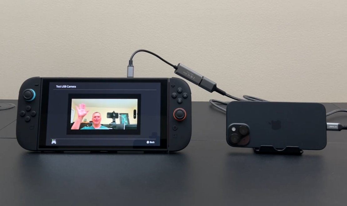 With just a couple wires, you can use your smartphone as a webcam on Switch 2 gonintendo.com/contents/49358…