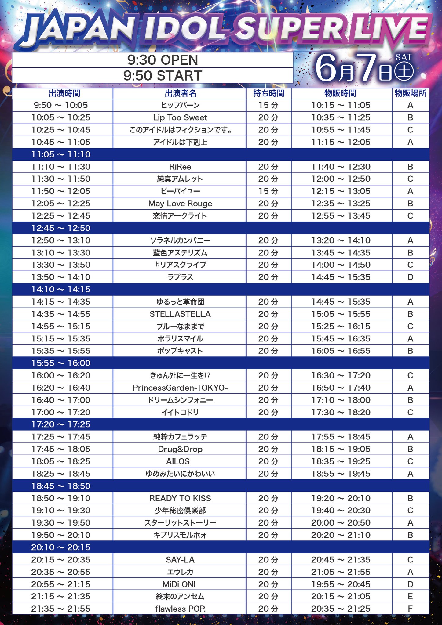 7/1 LoVendoЯ 新宿ReNY A100番-A200番 1枚