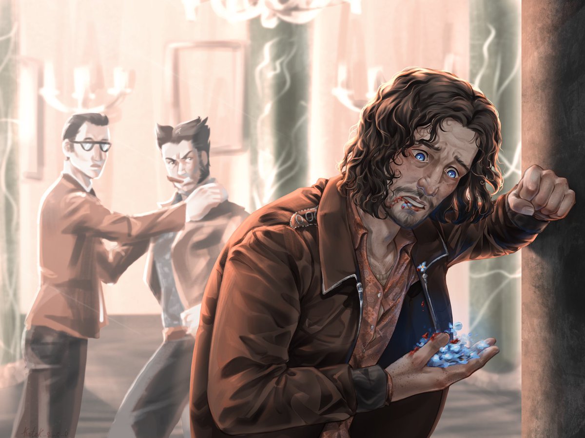 KateK_s_c_o's tweet photo. Day 5: Hanahaki
You might see how it’s my favorite theme, lol
#cherikweek2025 #xmen #dofp #charlesxavier #eriklehnsherr #cherik #fanart https://t.co/citZdBhdbT